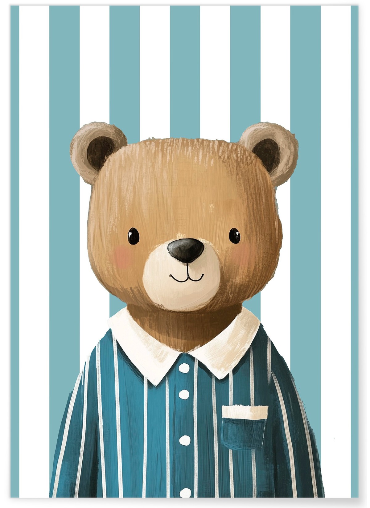 Affiche Ours en pyjama, L'AFFICHERIE