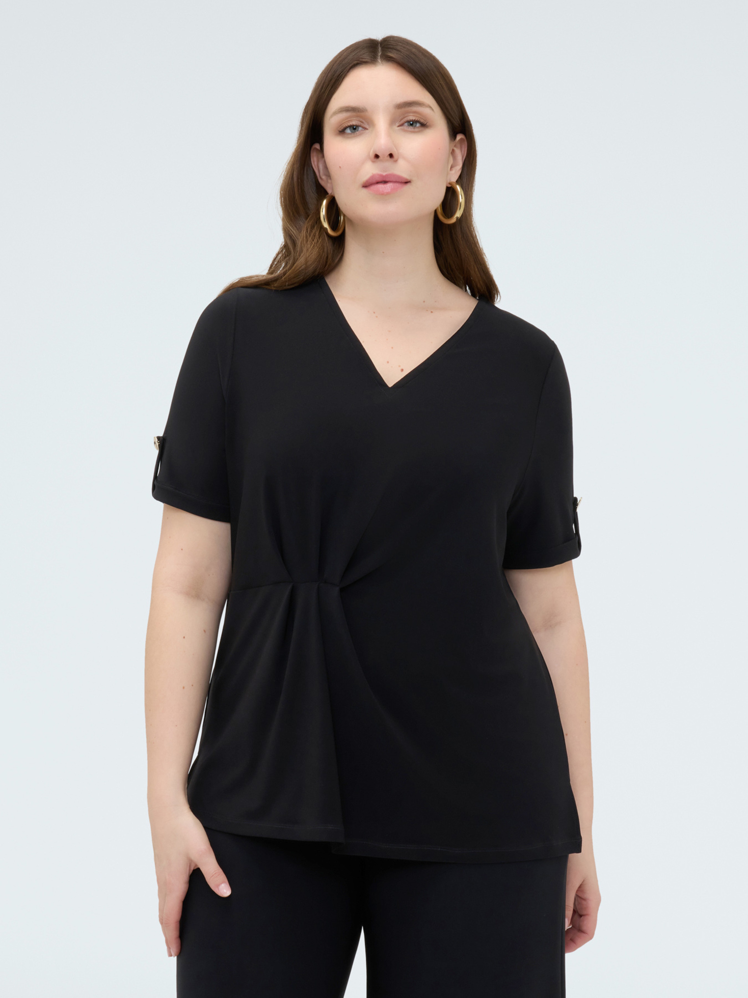 T-shirt avec drapé, FIORELLA RUBINO