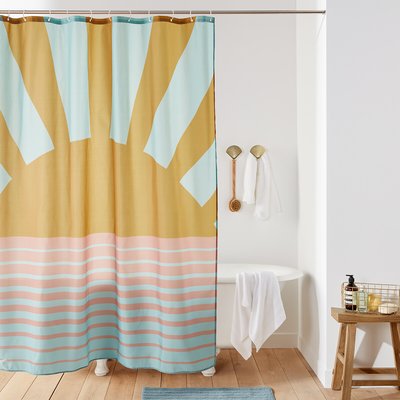 Listrado Patterned Shower Curtain LA REDOUTE INTERIEURS