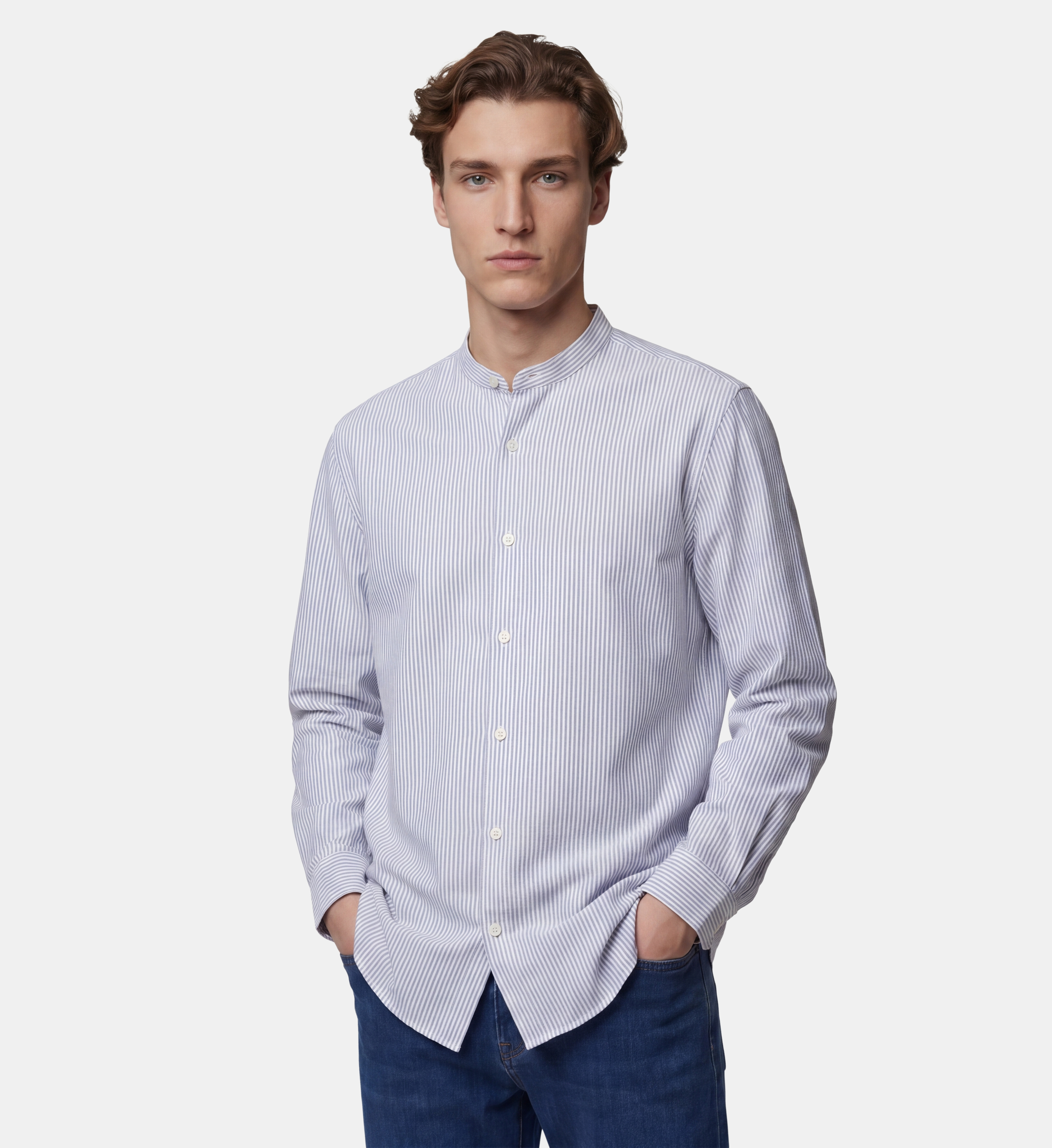 Chemise droite titmao rayures seersucker, GALERIES LAFAYETTE