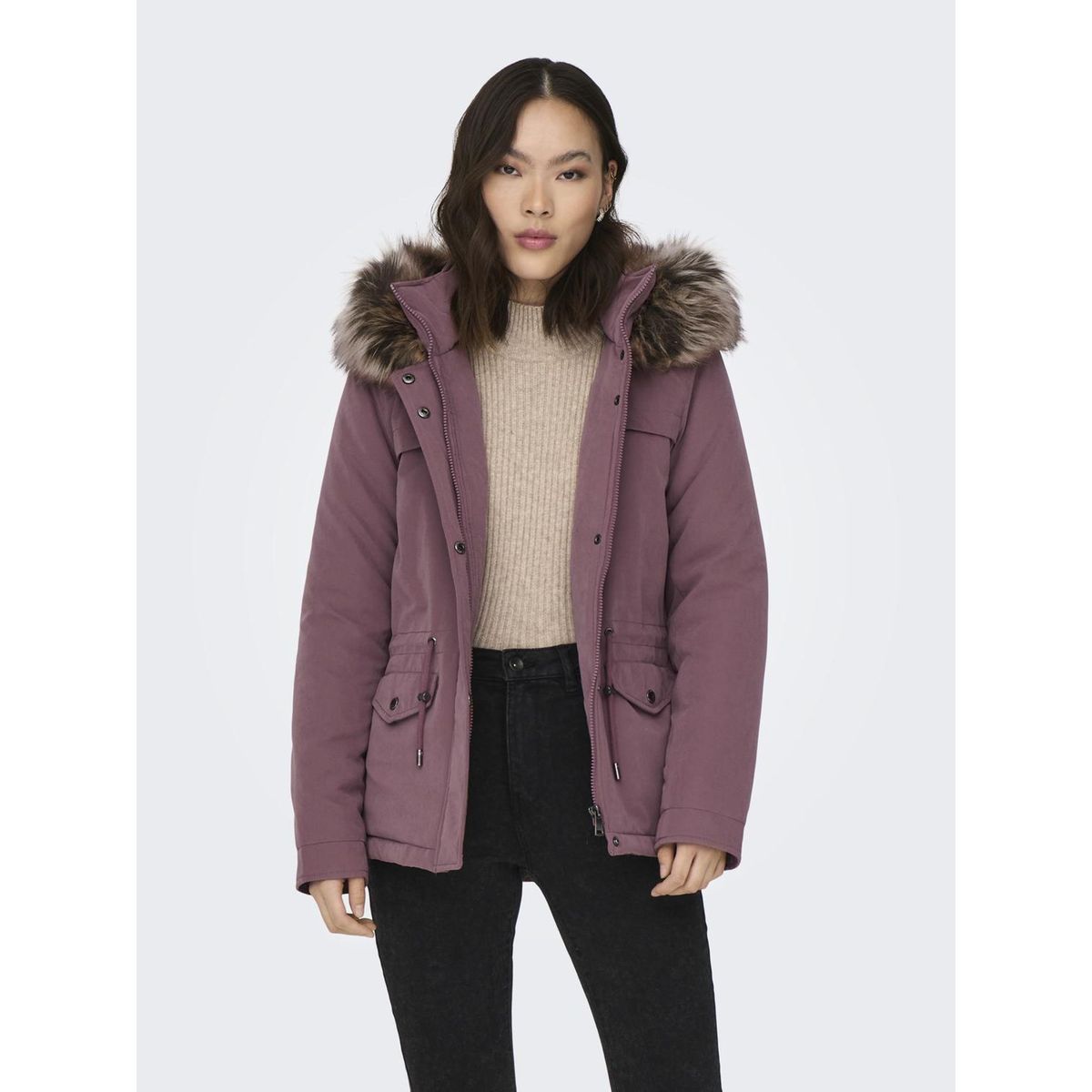 Parka femme hotsell rose