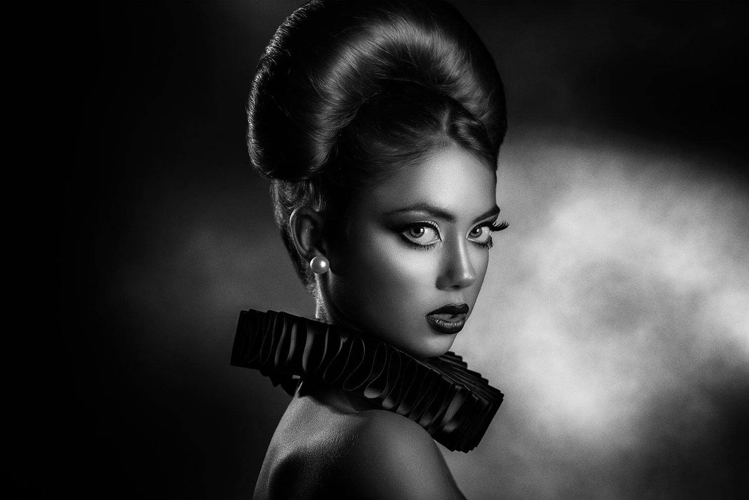 Tableau noir et blanc Lady, HEXOA