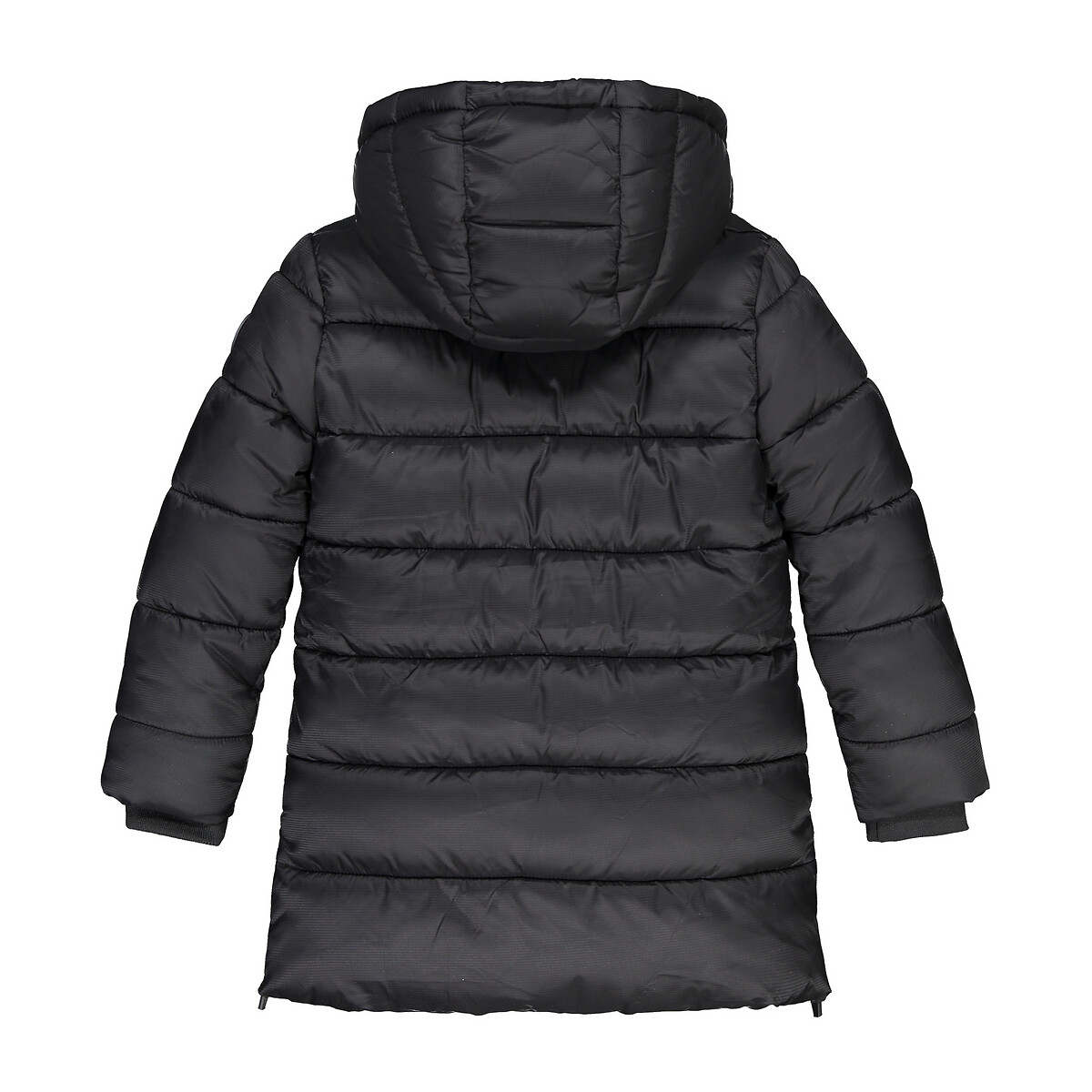 upcycled long puffer coat