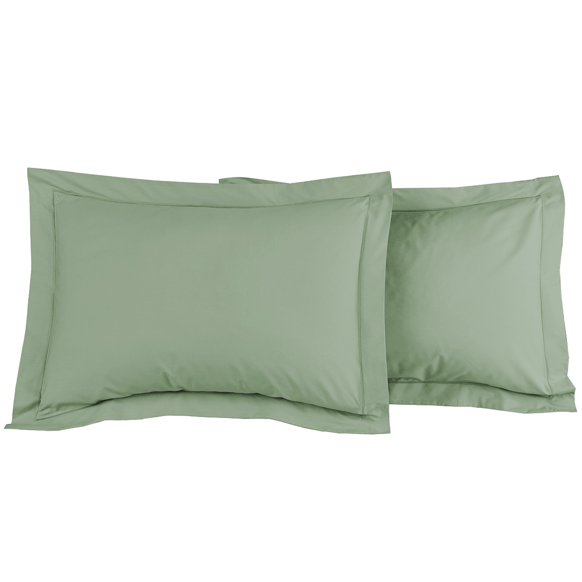 Lot de 2 taies d'oreiller en percale de coton SOFT PERCALE, SENSEI MAISON
