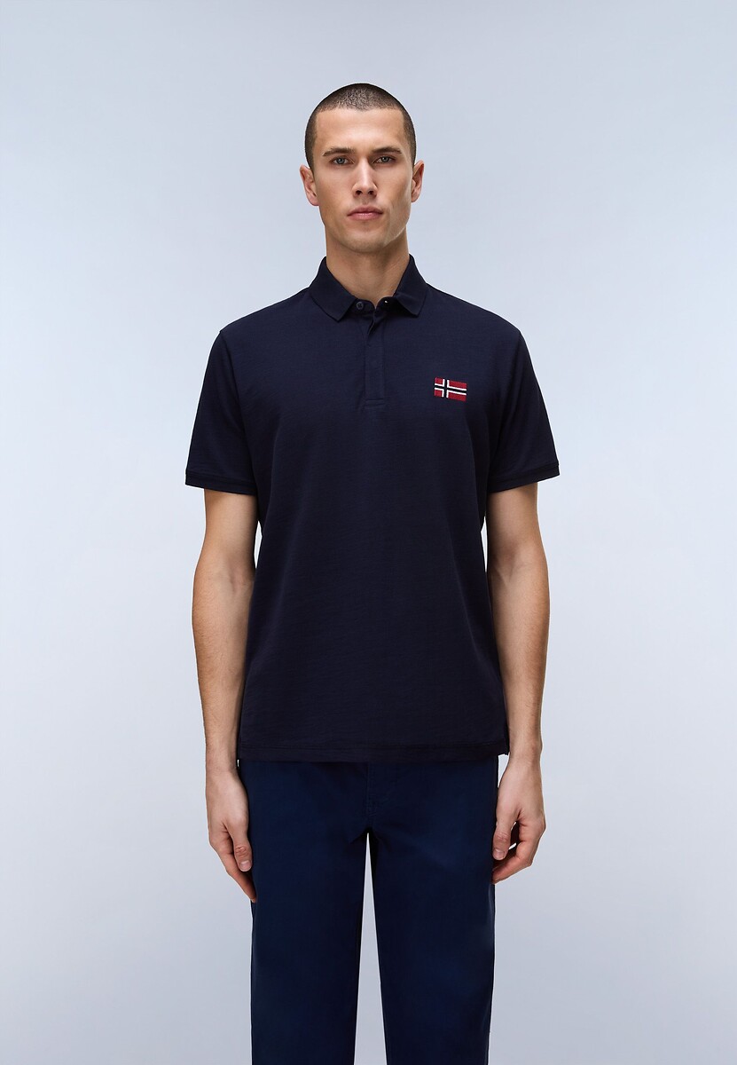 Polo-Shirt aus feinem Piqué-Strick, EBEA, NAPAPIJRI