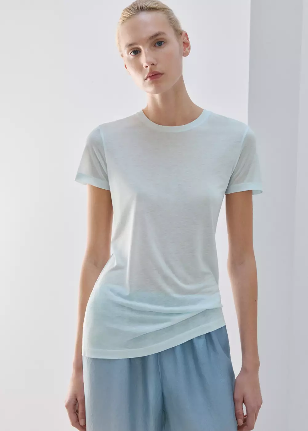 T-shirt micromodal manches courtes, MANGO