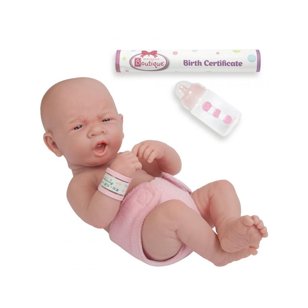 New Born Baby - Bain rose pour bébé et accessoires - Poupées