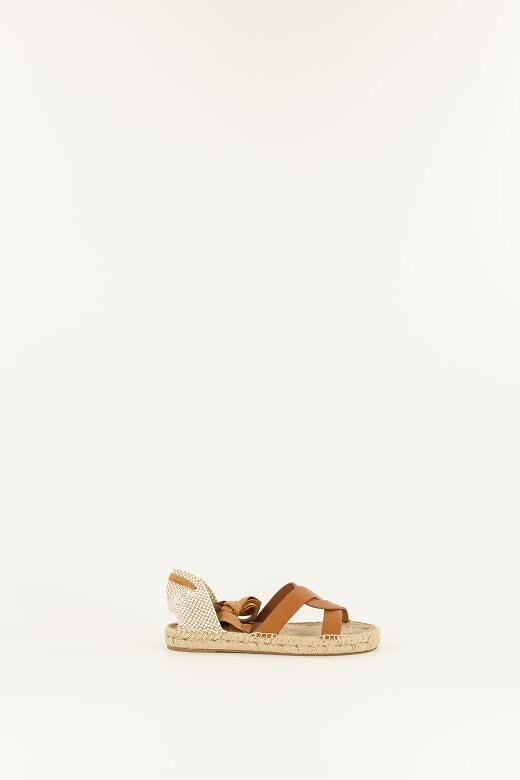 Sandales espadrilles en cuir, SESSUN