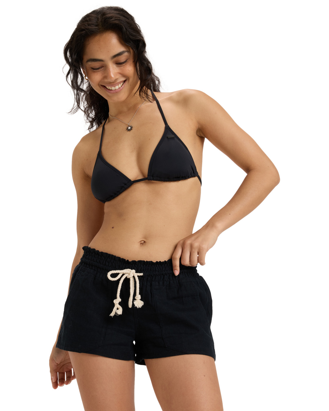 Short de plage en lin OCEANSIDE., ROXY