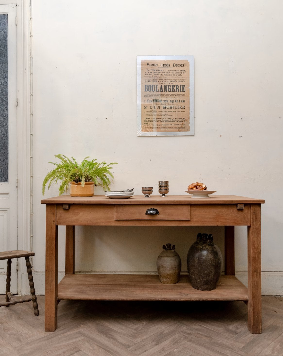 Comptoir en bois Fernand N°480 - Bon état, DEBONGOUT