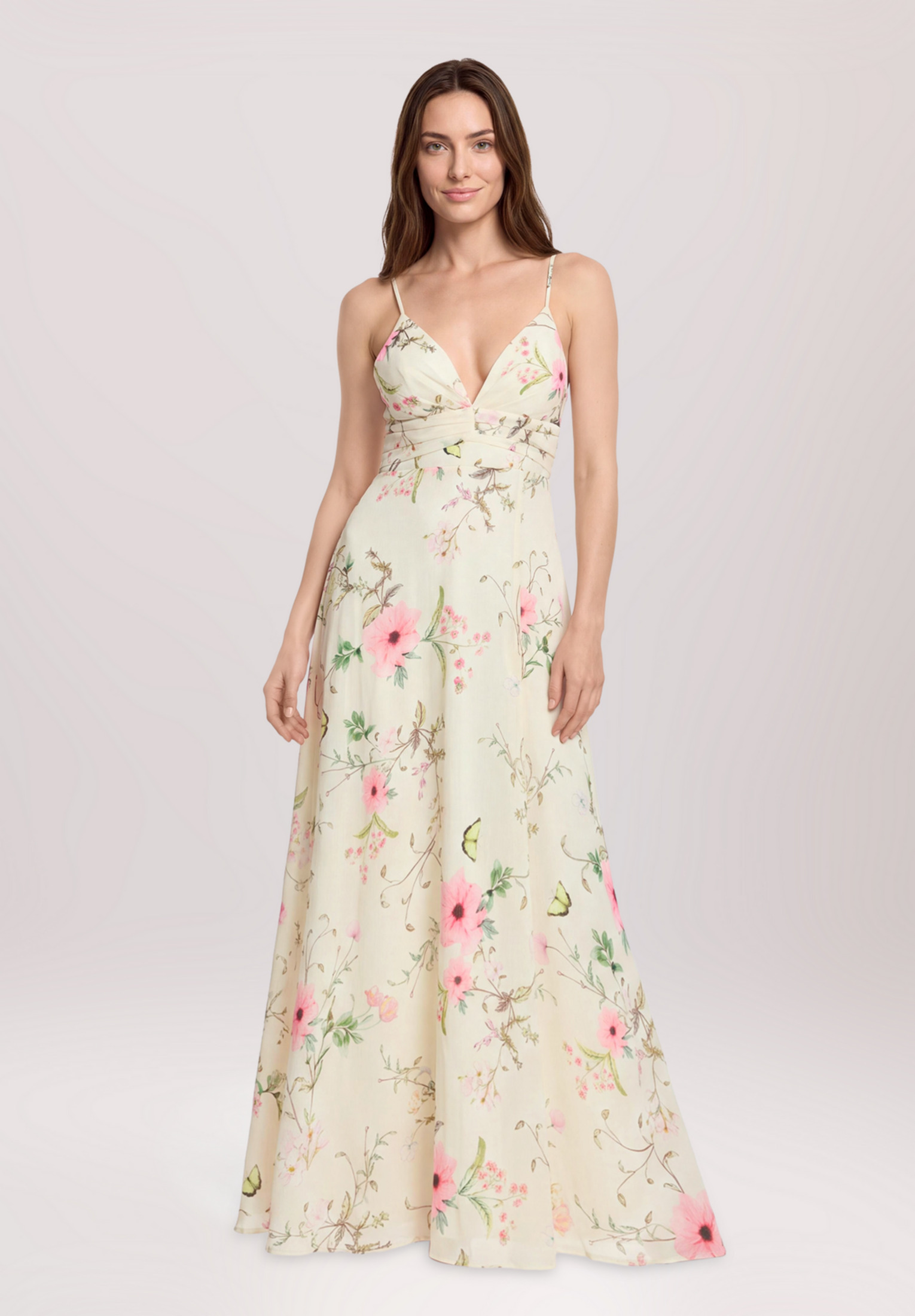 Robe de soirée à motifs, VERA MONT