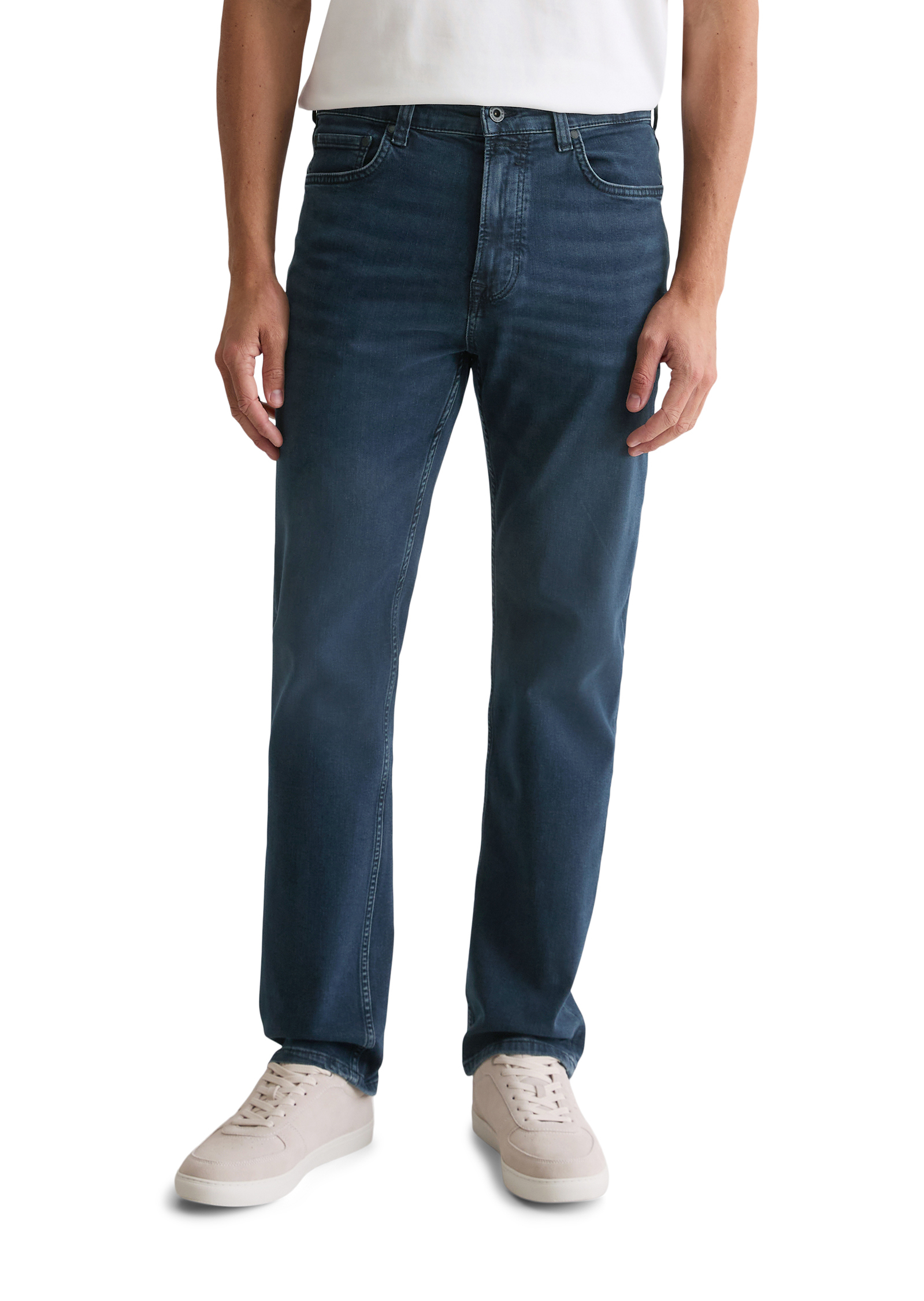 Jeans modèle Kalmo droit en coton bio mélangé, MARC O'POLO