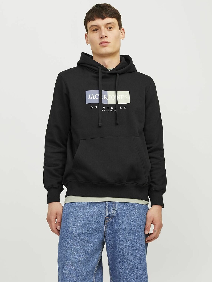 Sweat droit à capuche , JACK & JONES