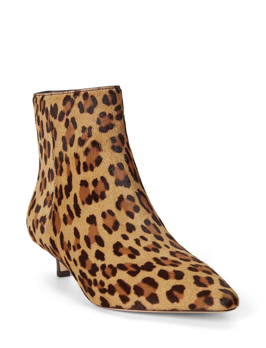 Lauren Ralph Lauren Botines de punta con tacón kitten, de piel pelo de poni, FRANCESCA — foto 2