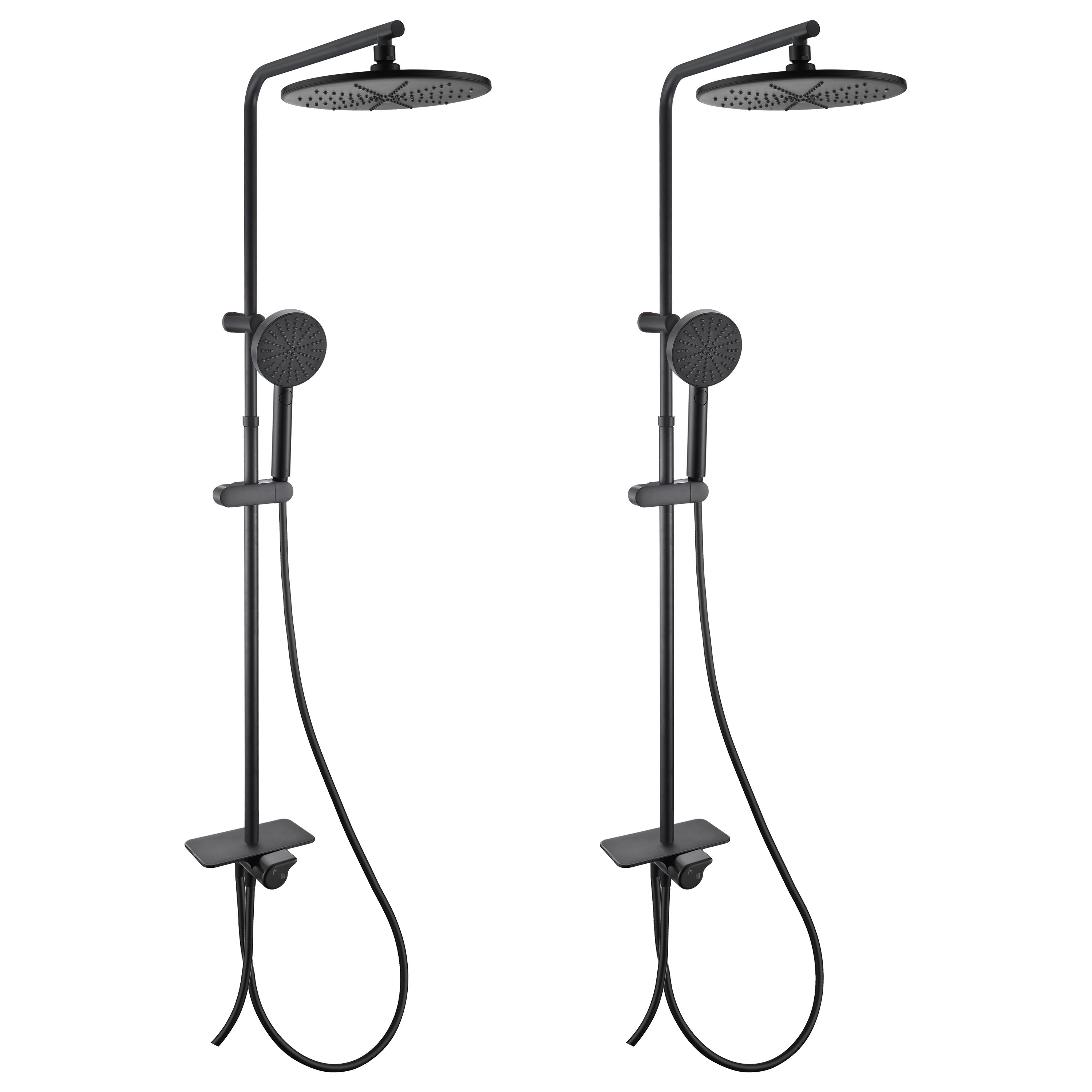 Lot de 2 colonnes de douche sans robinet, EASY, SENSEA