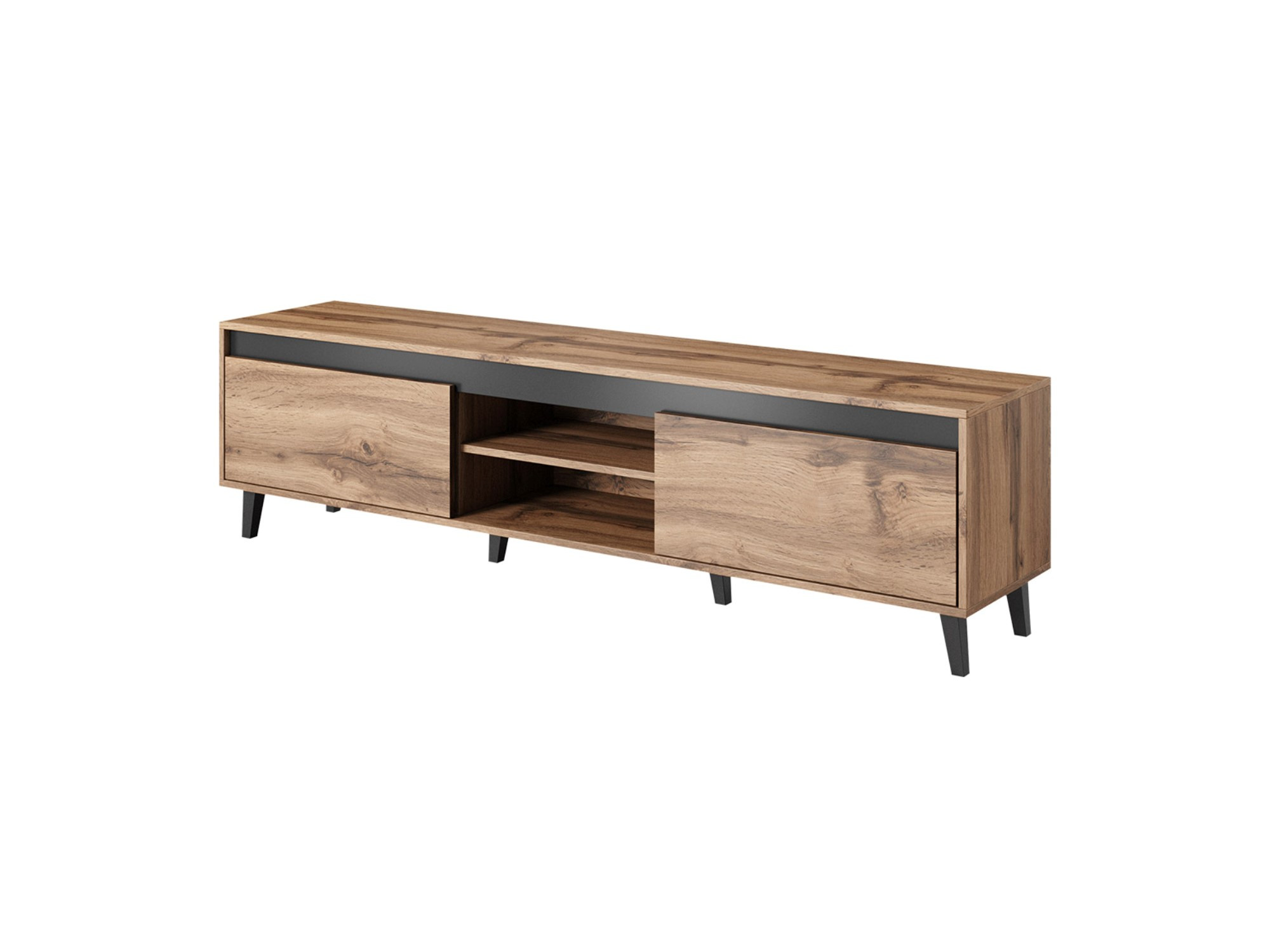 Meuble TV effet bois style industriel, LORD, BEST MOBILIER