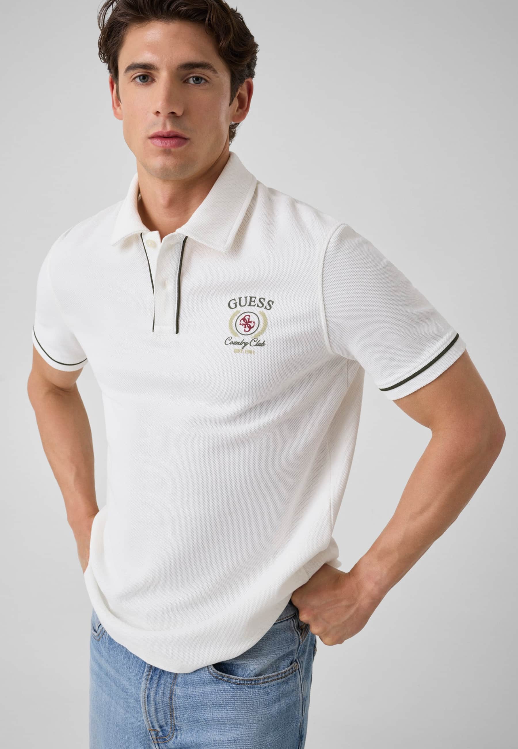 Polo Avec Logo Imprimé, GUESS