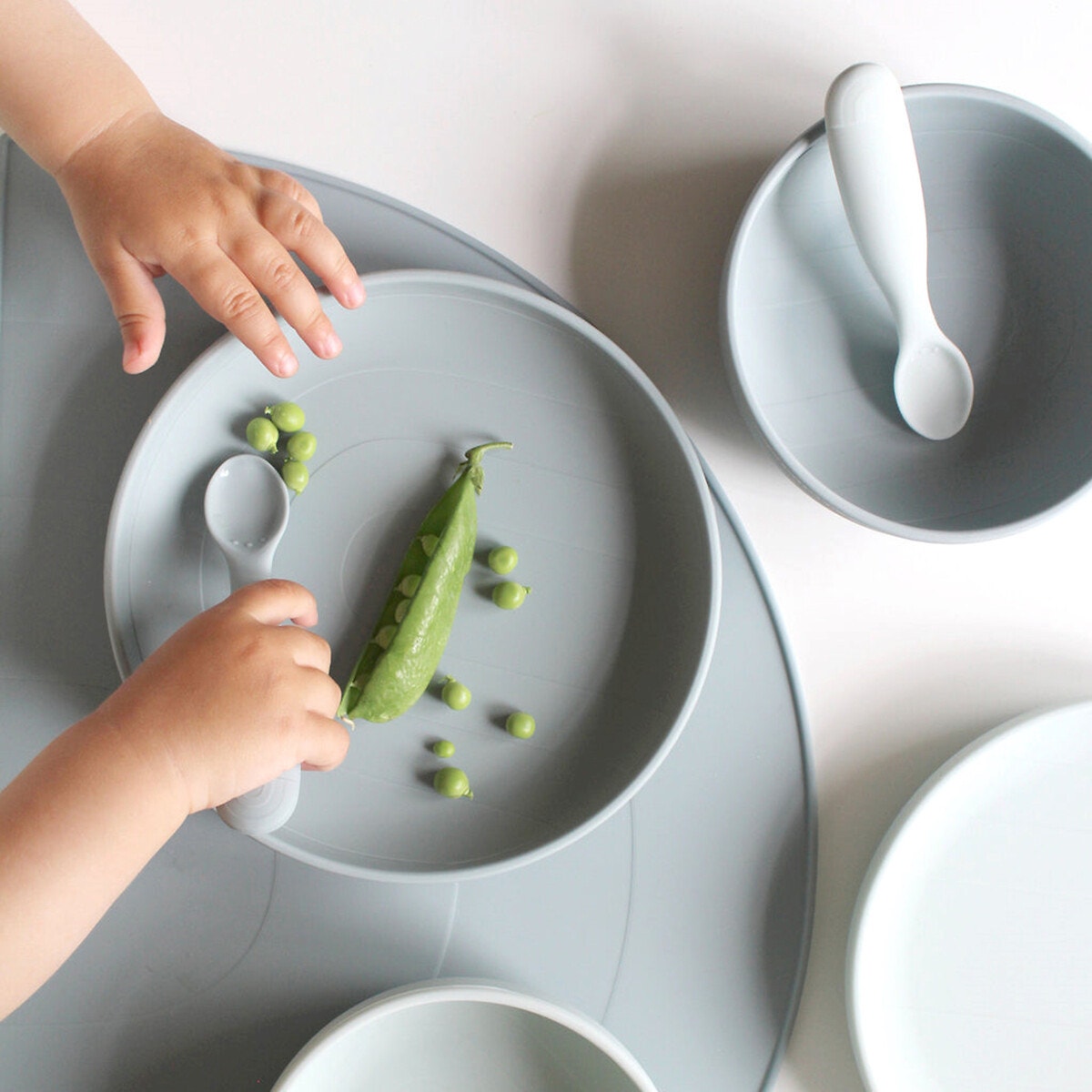 6PCS Vaisselle Assiette COUVERTS Bébé Enfants Dîner Déjeuner Repas