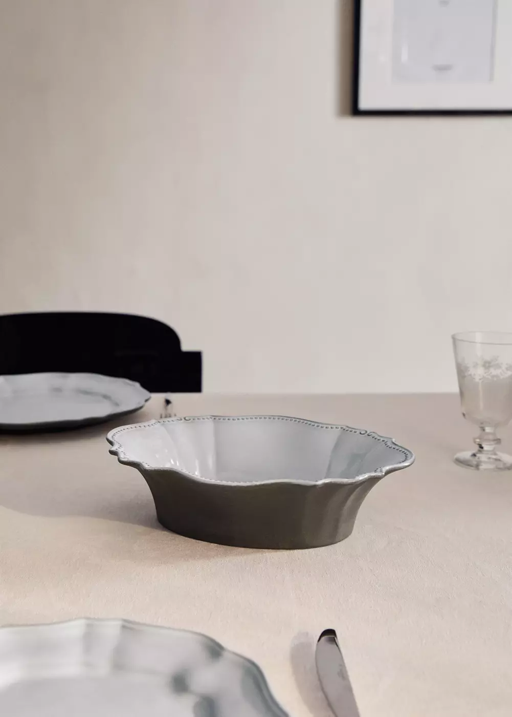 Grand bol en grès recyclé, MANGO HOME
