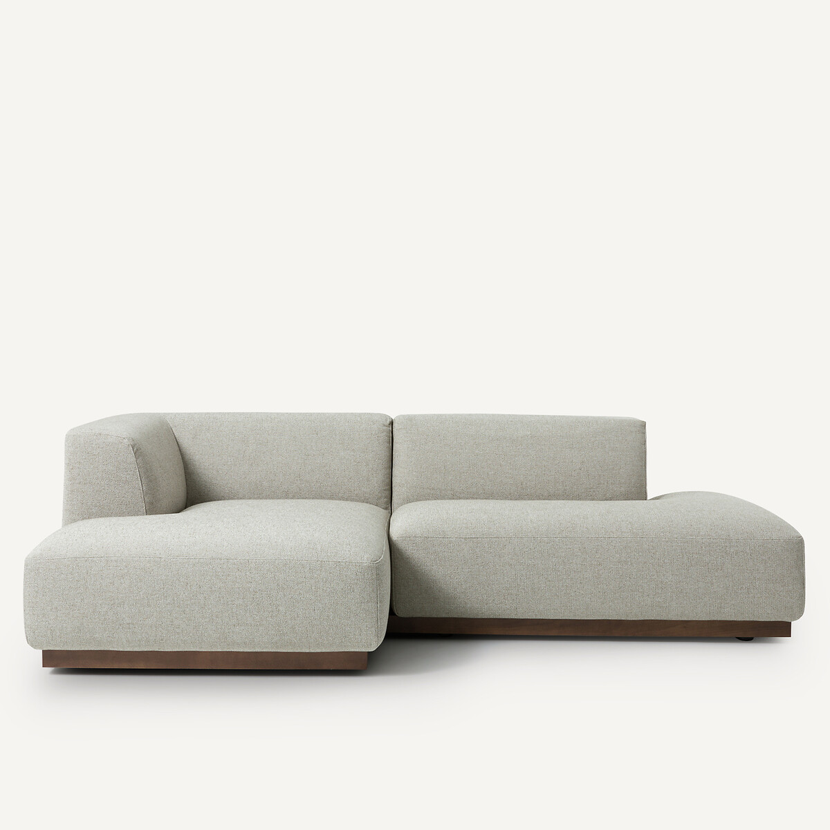 Ecksofa Jacopo mit Ecke links, Strukturgewebe Viskose/Leinen, AM.PM