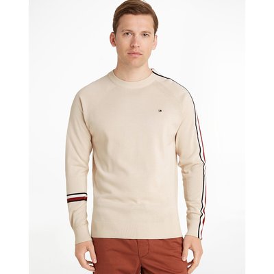 Pull col rond bandes contrastantes TOMMY HILFIGER