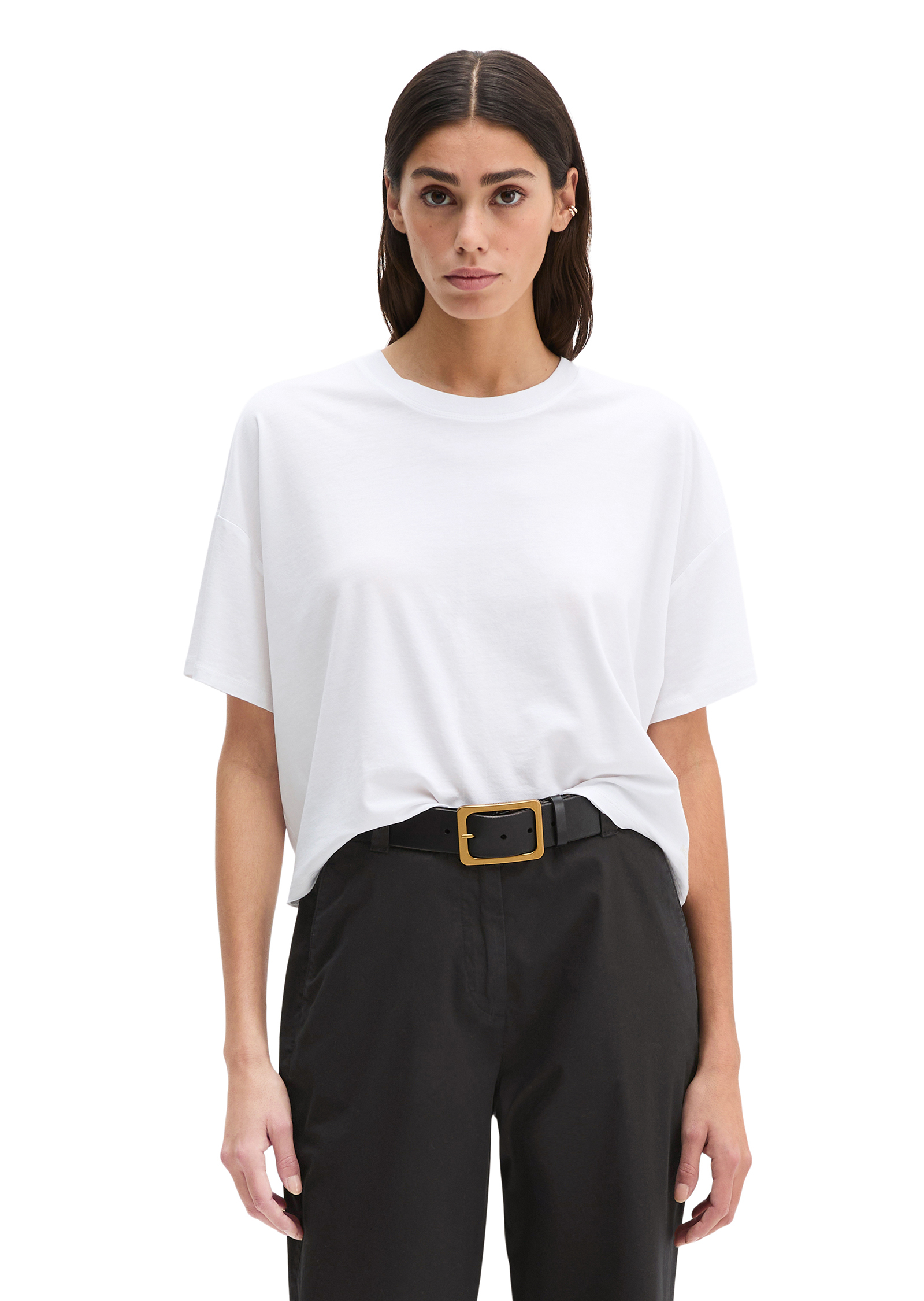 T-shirt loose en single jersey doux, MARC O'POLO