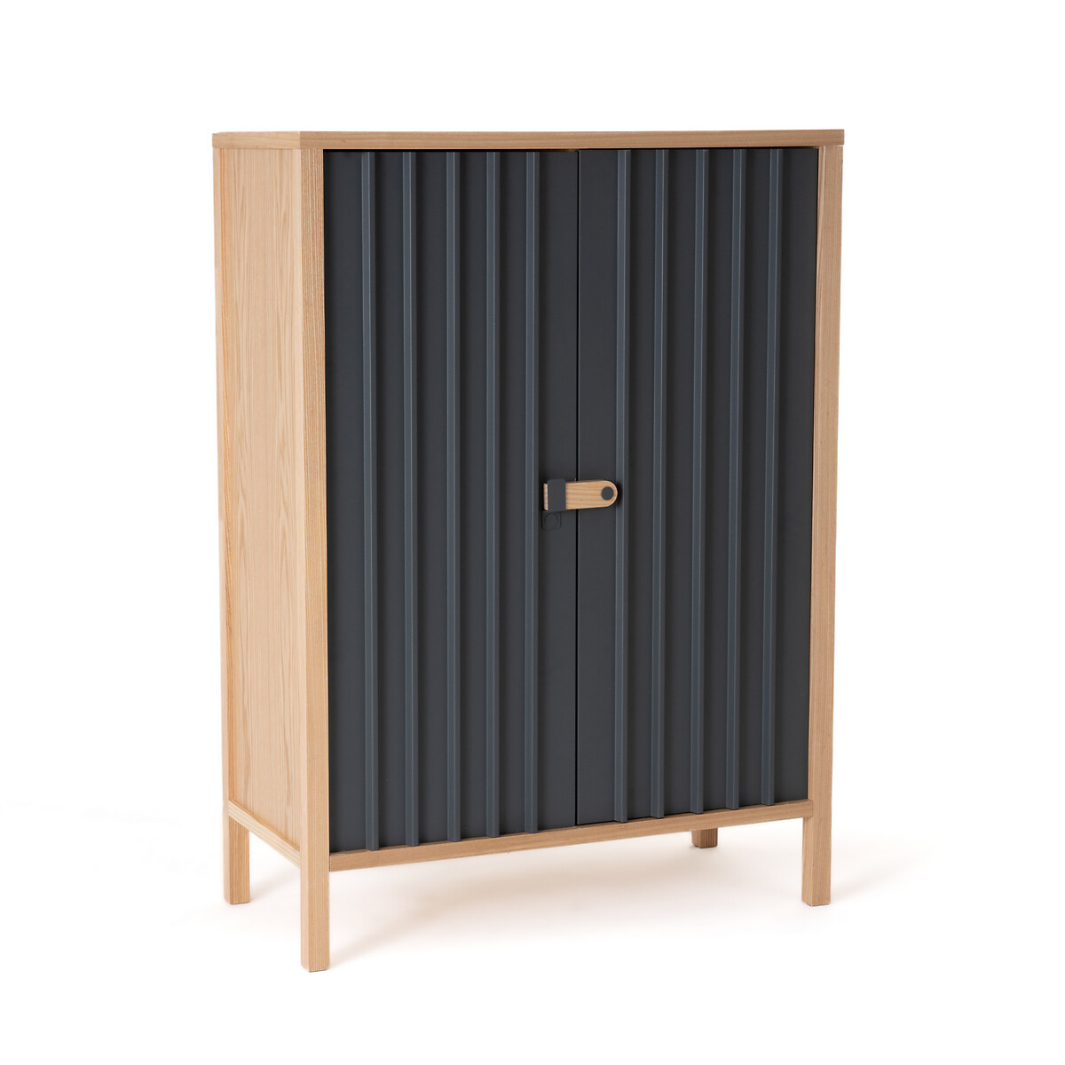 Product photograph of Bianca Ash Sideboard With Steel Doors from La Redoute UK