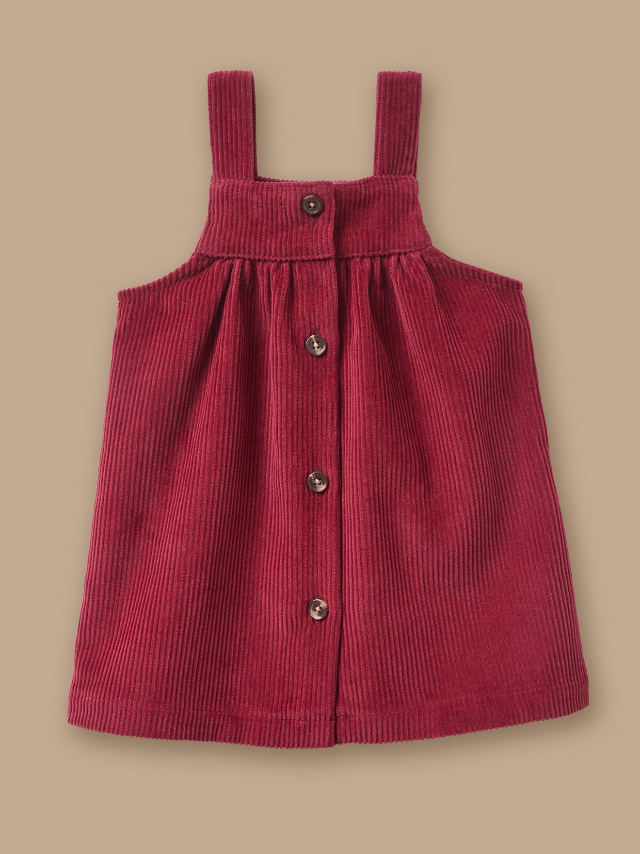 Robe tablier en velours, CYRILLUS