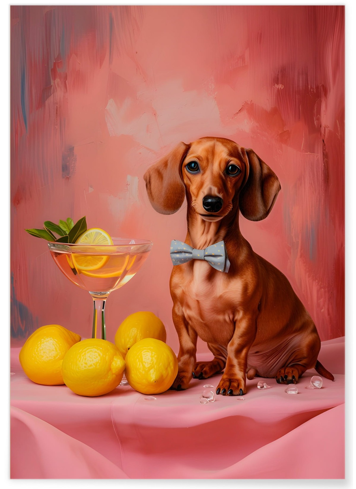 Affiche Le teckel à l'apéro, L'AFFICHERIE
