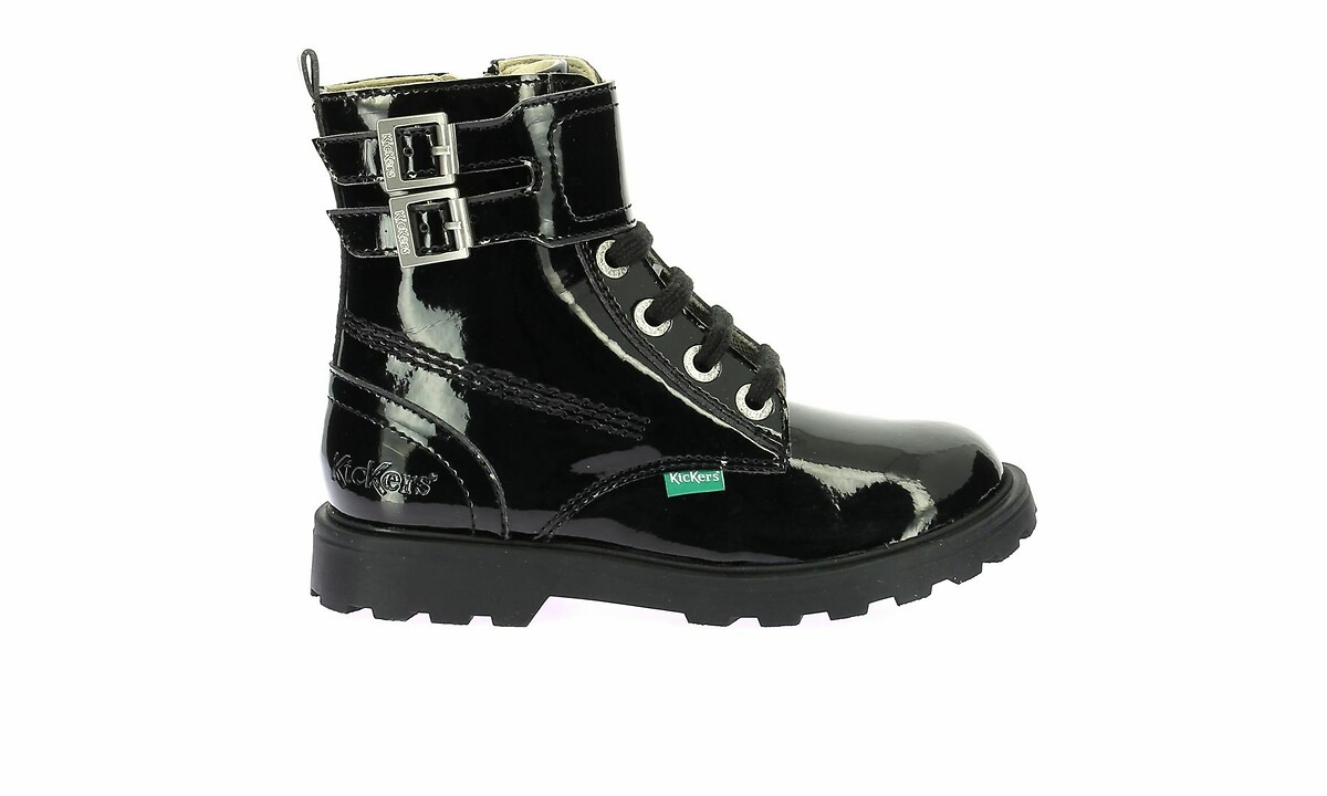 Kids Kick Blues Lace-Up Zipped Ankle Boots, KICKERS