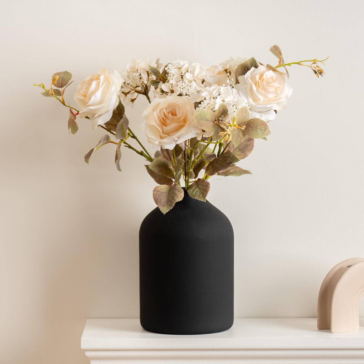55cm Cream Rose Bouquet, SO'HOME