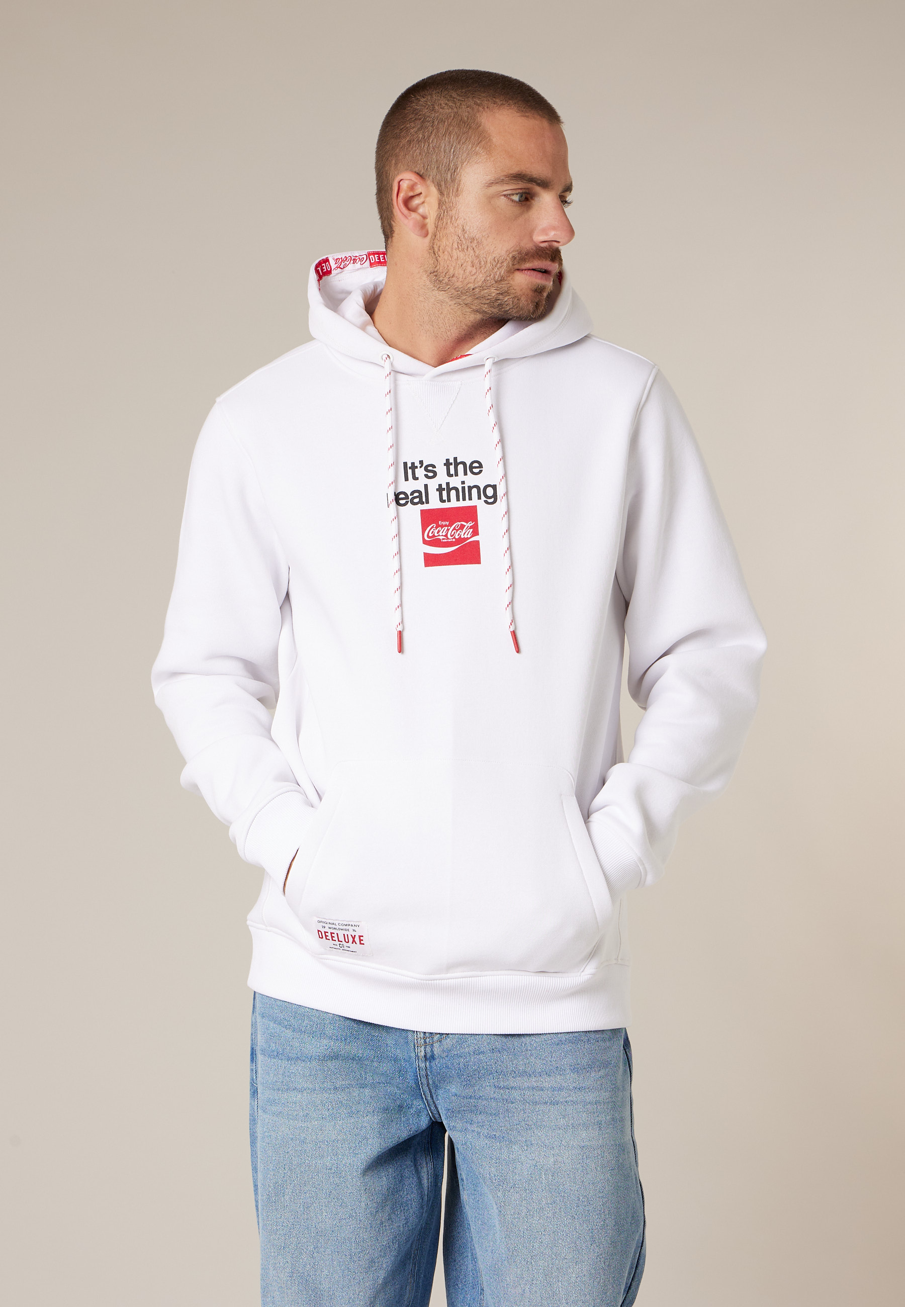 Sweat homme en coton mélangé deeluxe x coca-cola REFRESH, DEELUXE