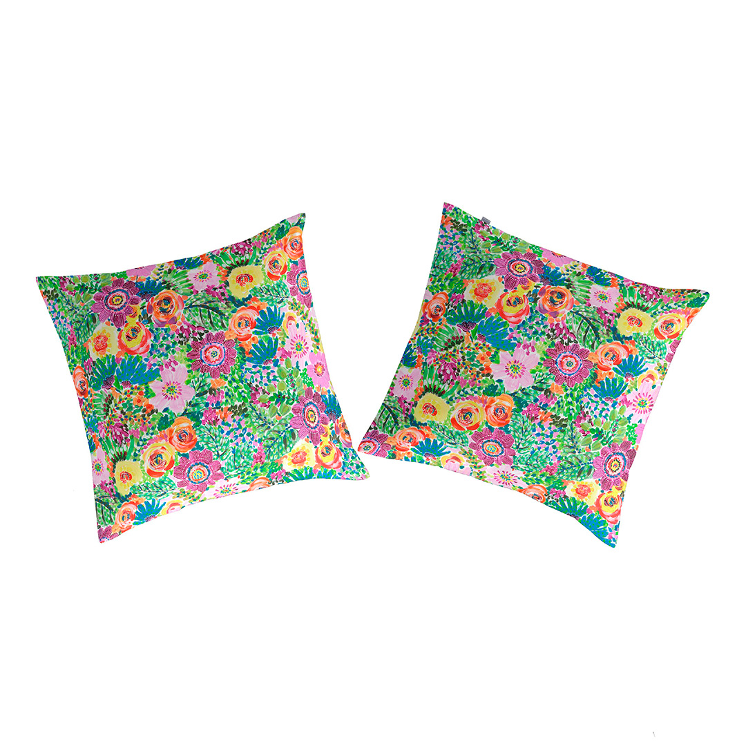2 Taies d'oreiller 100% coton LOLA A, NAF NAF HOME