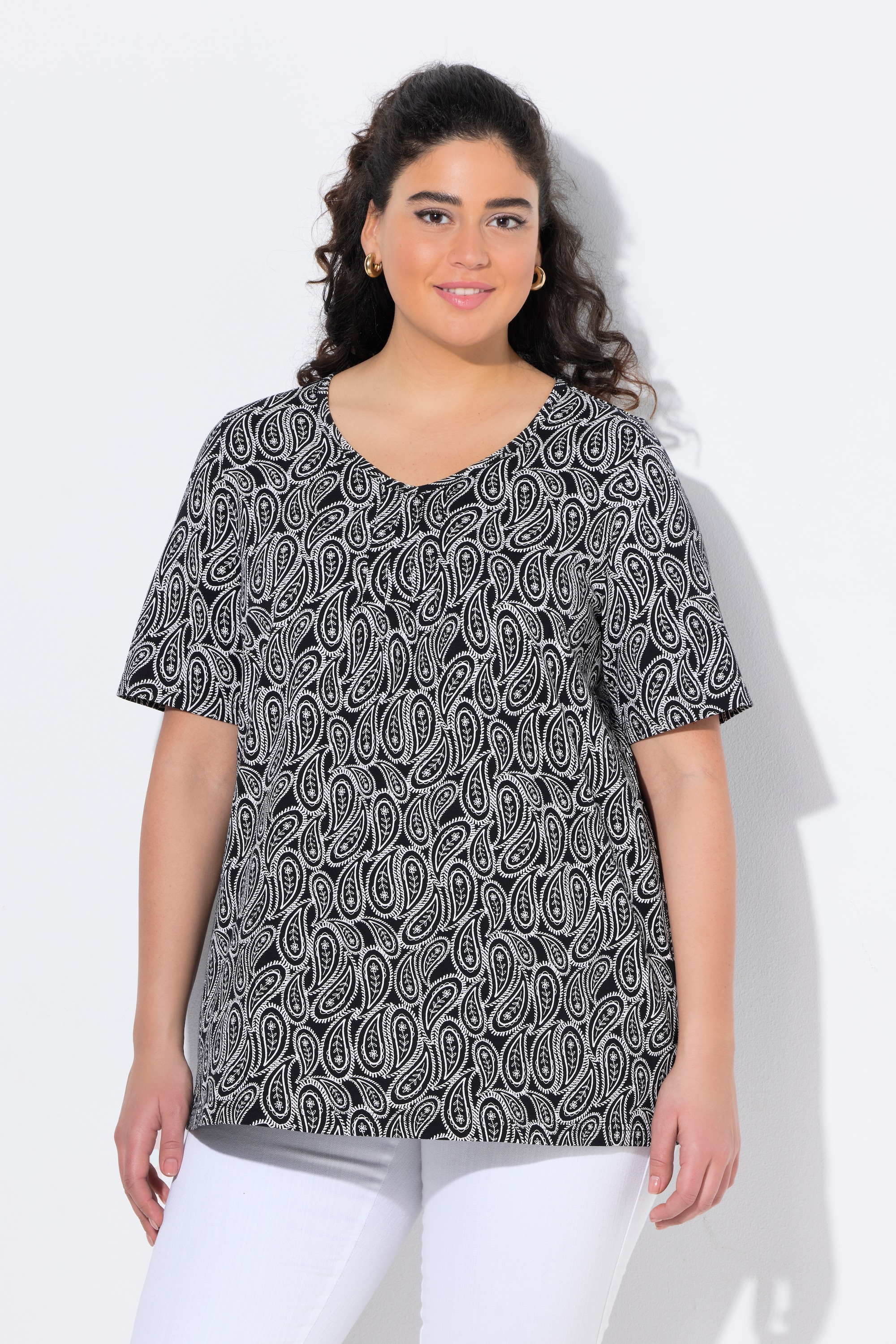 T-shirt avec plis fantaisie, ULLA POPKEN