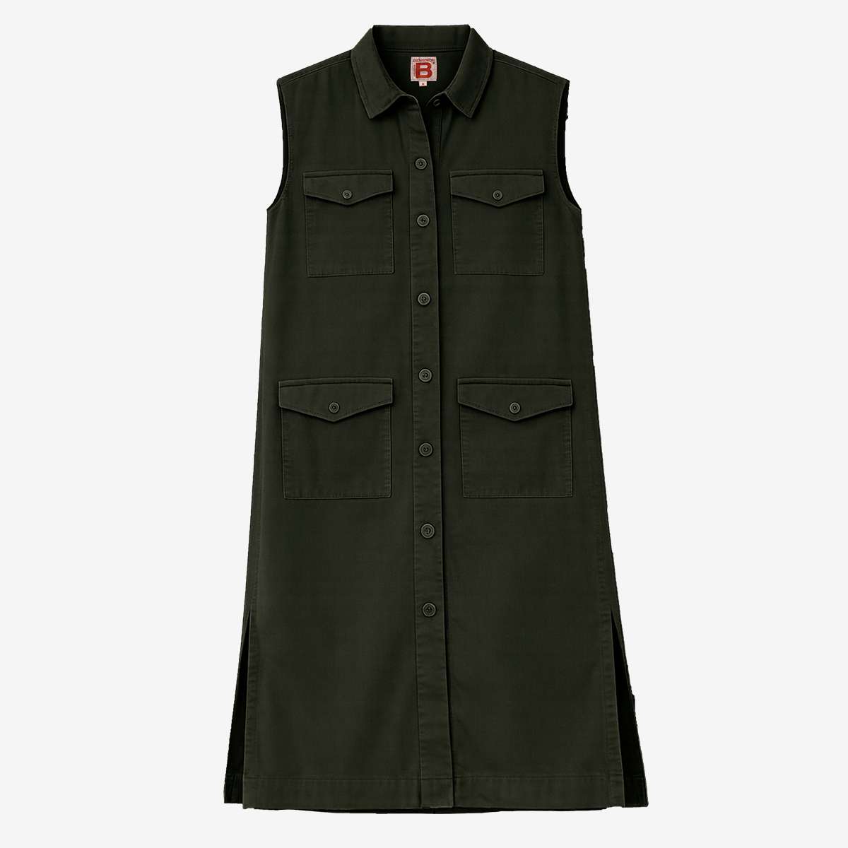 Robe mi-longue sans manches en coton PRISHA, BENSIMON