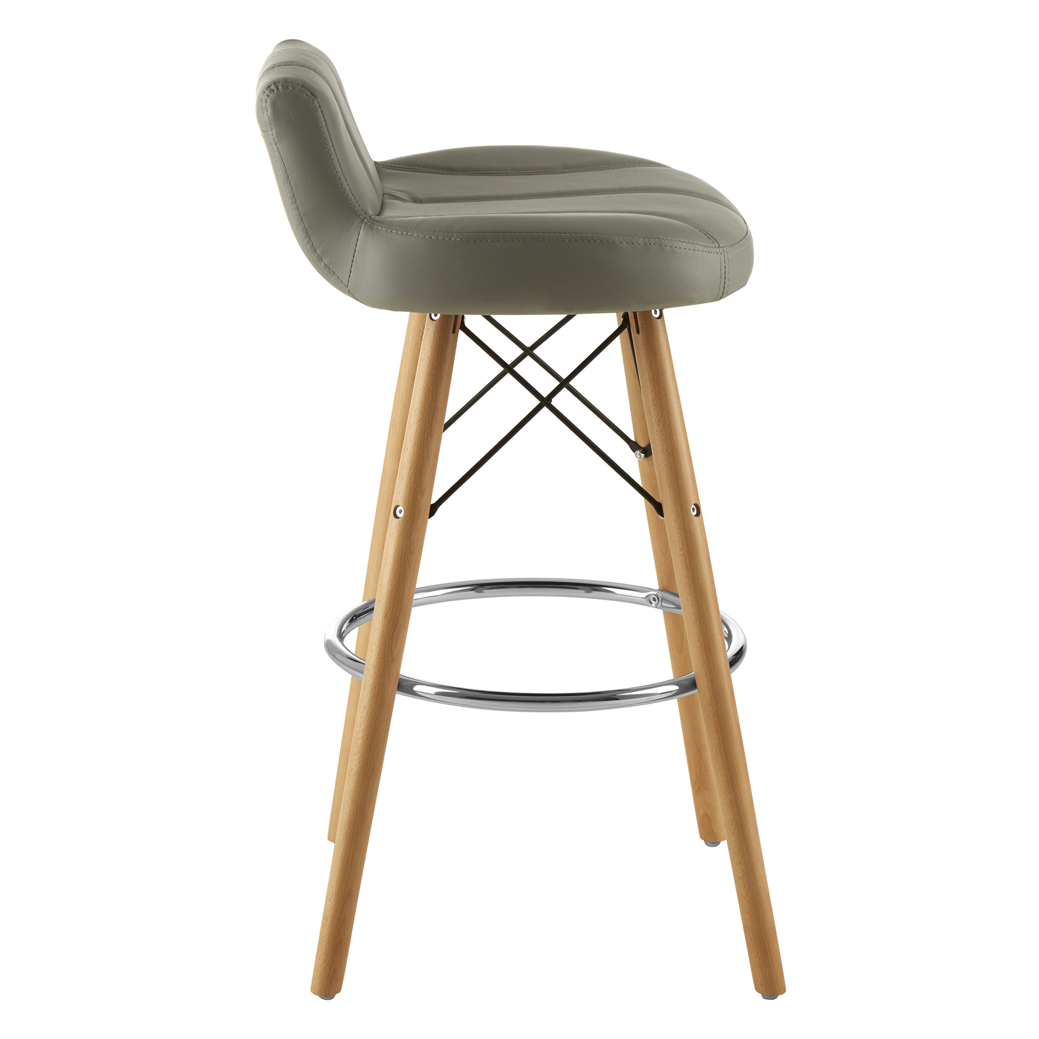 leather effect bar stool