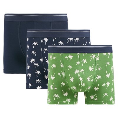 3er-Pack Boxerpants, 1x uni + 2x bedruckt LA REDOUTE COLLECTIONS