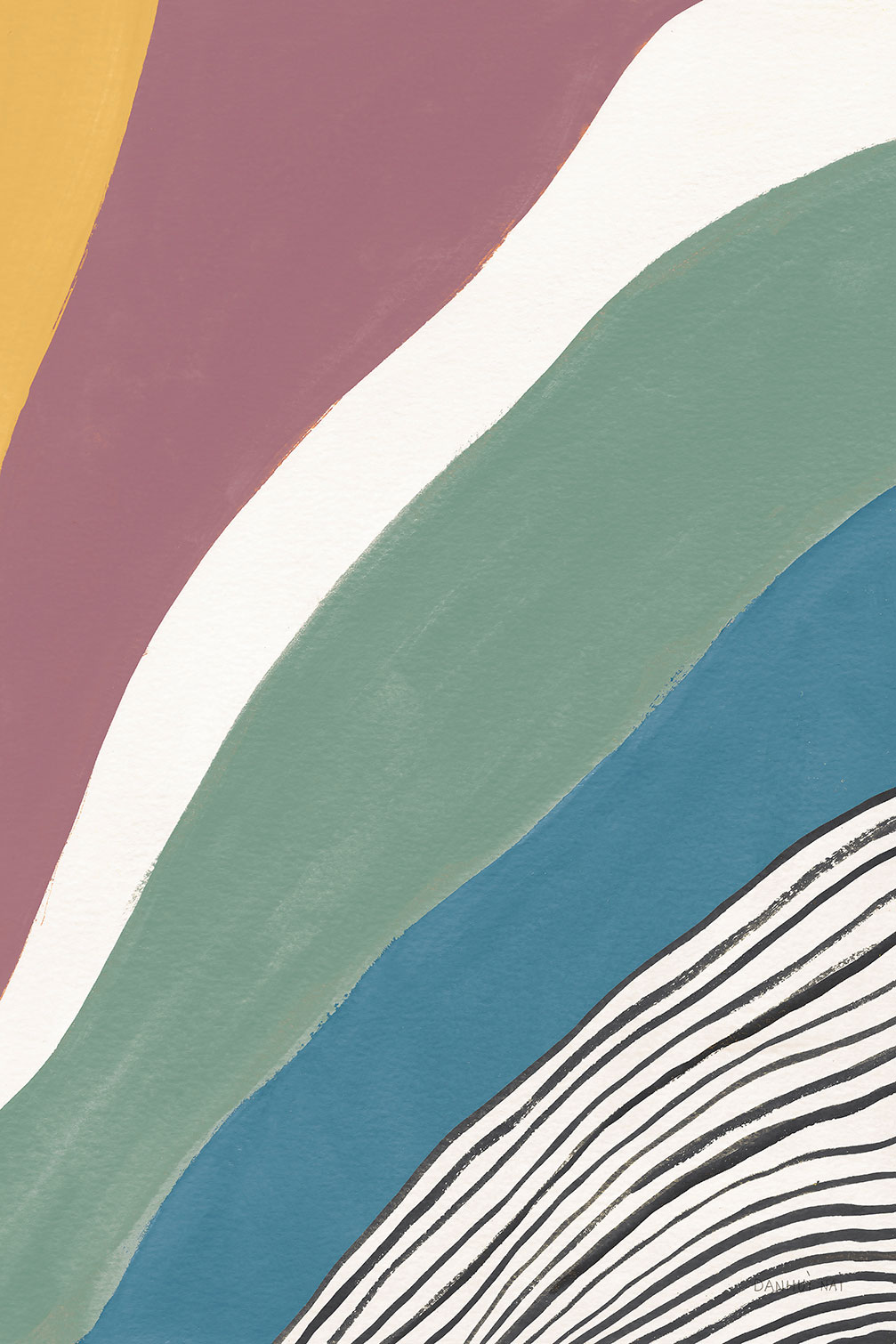 Tableau Retro coloré iv, HEXOA