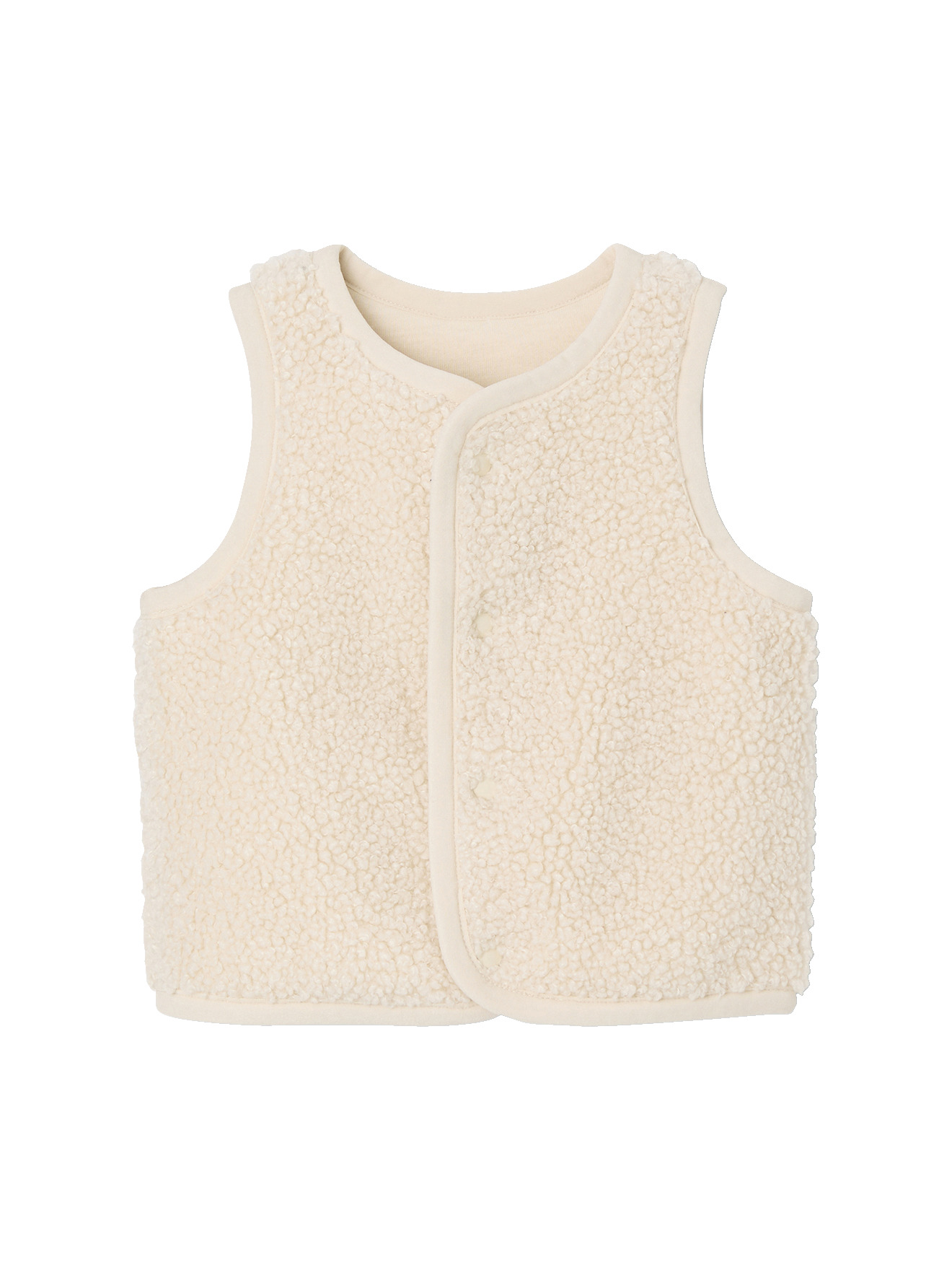 Gilet bébé sans manches en imitation fourrure, VERTBAUDET