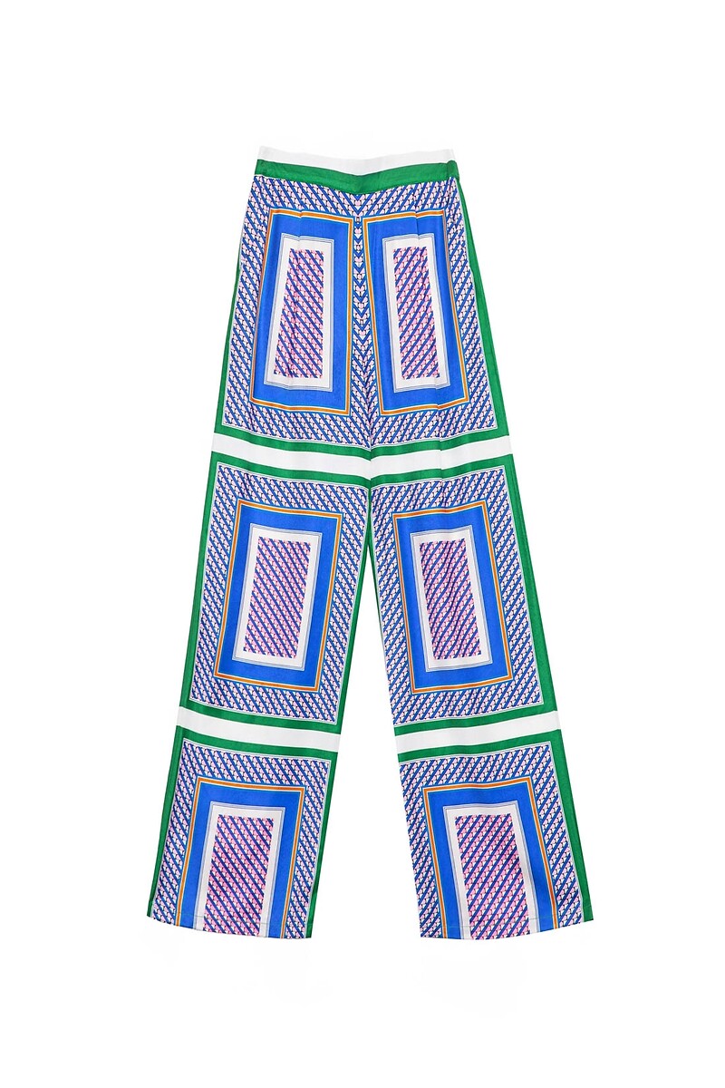 Pantalon large imprimé foulard POLETTE