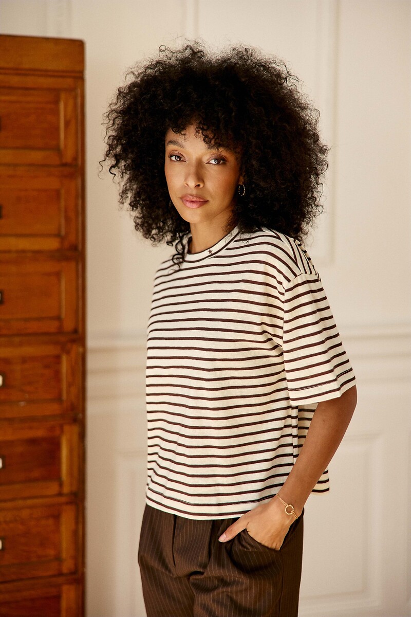 T-shirt manches courtes à rayures, TAIS, LA PETITE ETOILE