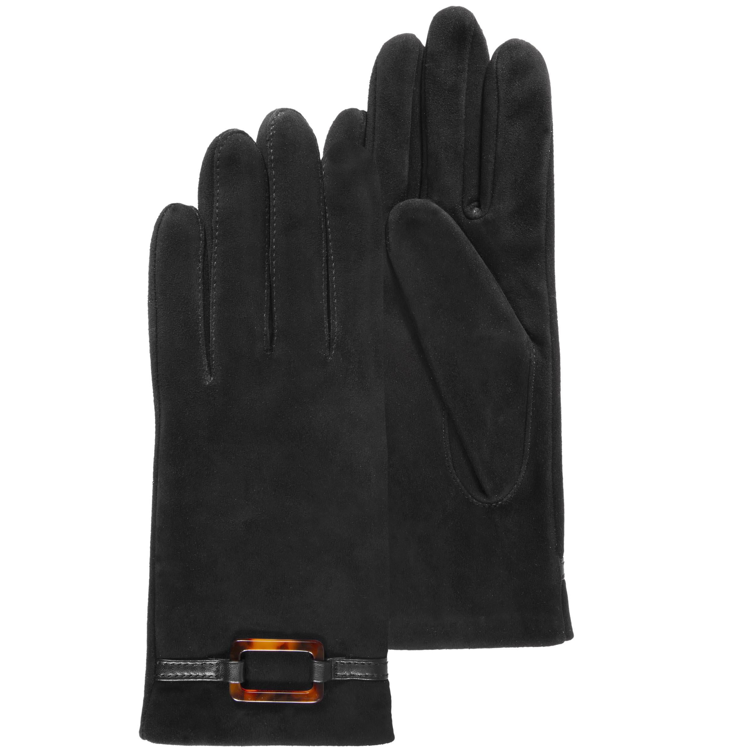 Gants cuir de chèvre velours - doublés soie, ISOTONER