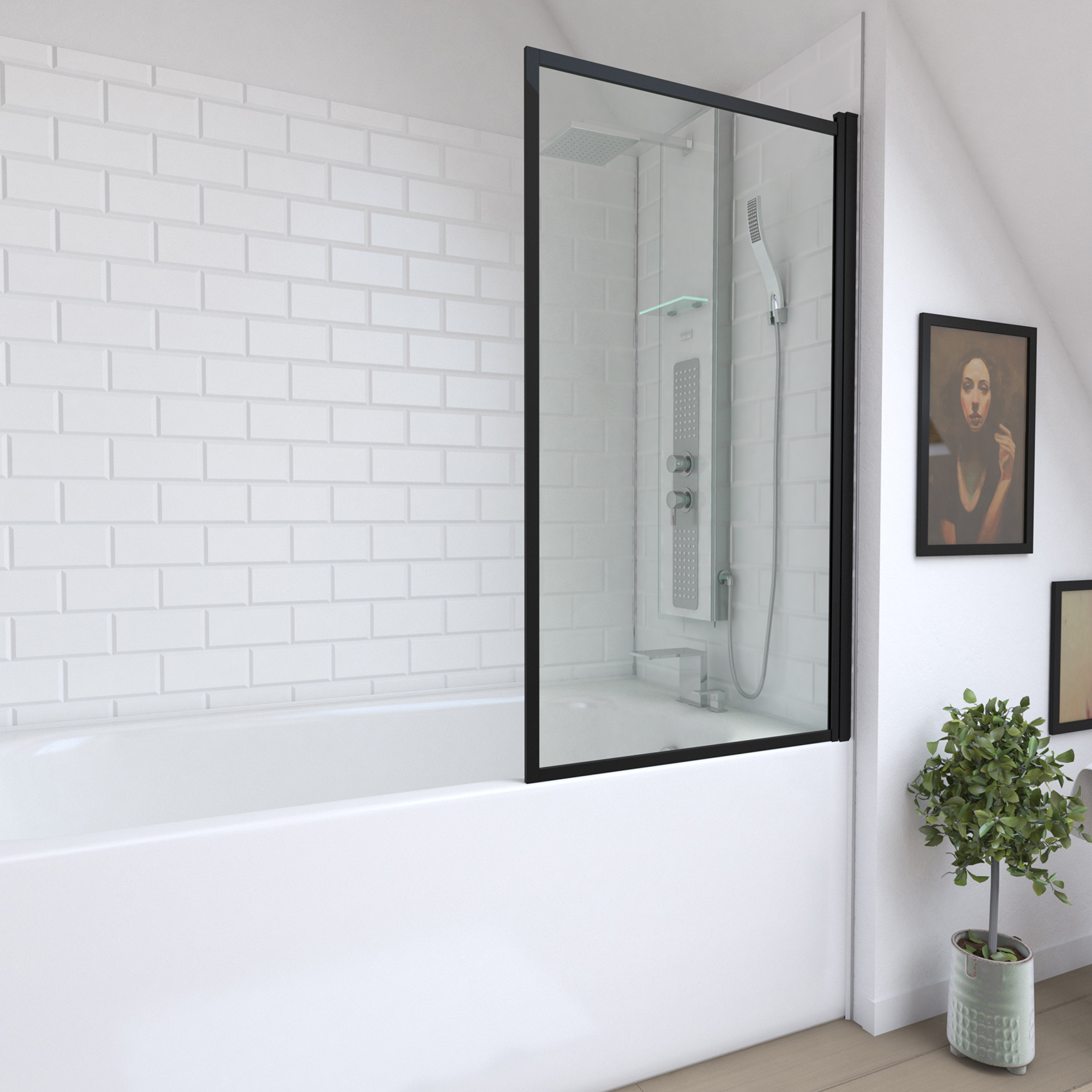 Pare baignoire Dark Edge, HOME MAISON