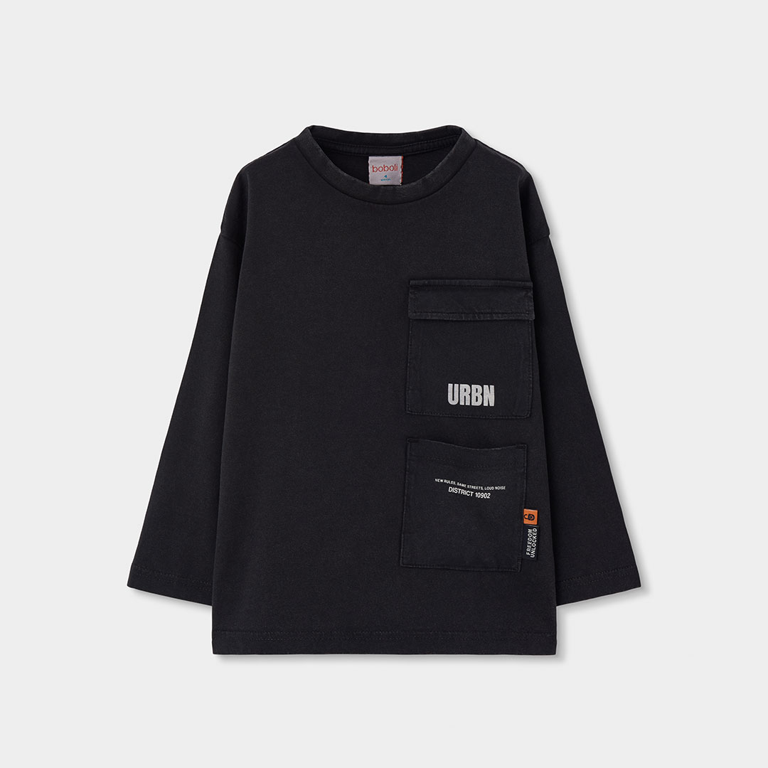T-shirt garçon en maille avec texte URBN, BOBOLI