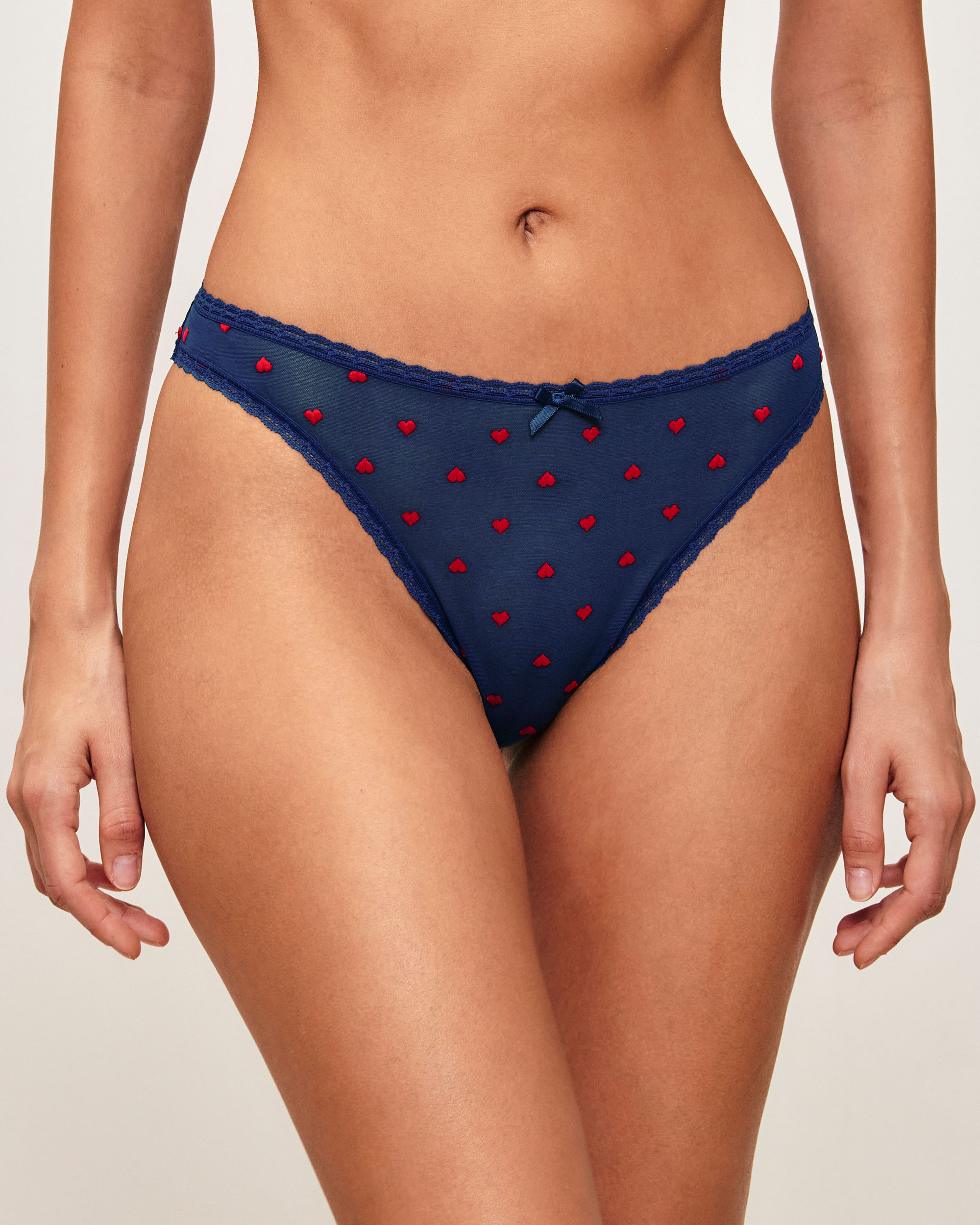 Culotte en mesh avec coeurs brodés LOVEMONIZ, UNDIZ