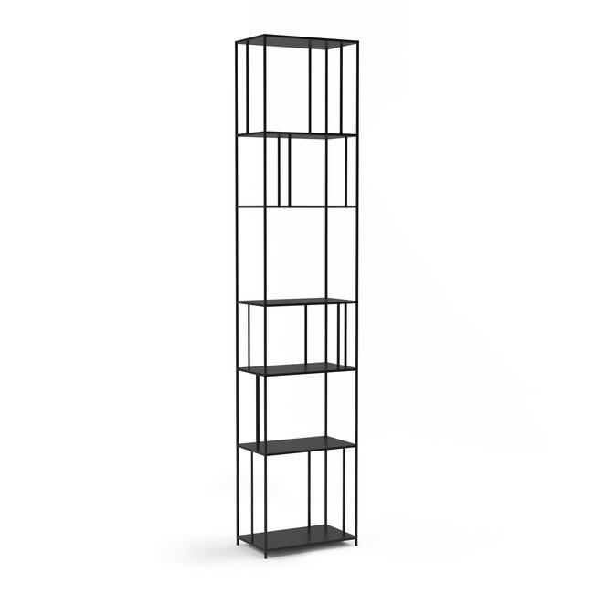 Parallel XL Metal Bookcase, H240cm, black, AM.PM