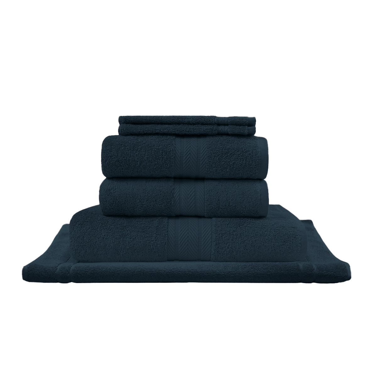 Ensemble de bain avec tapis 6 pièces LUXURY, SENSEI MAISON