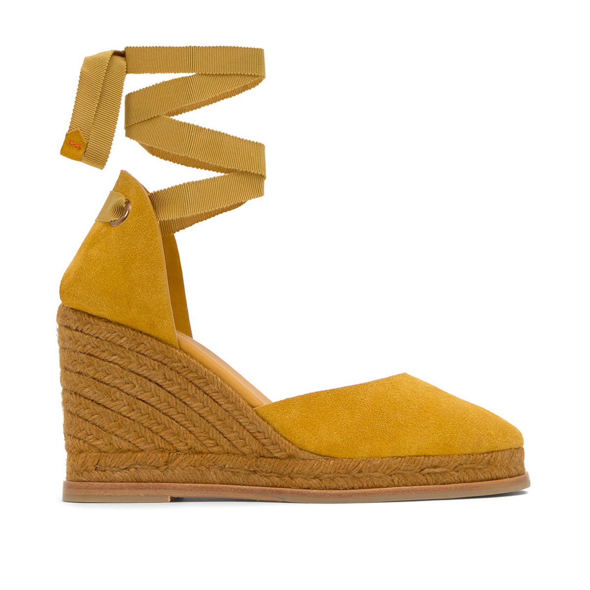 Espadrilles compensées en cuir suédé CAMILA PLATFORM, CASTANER