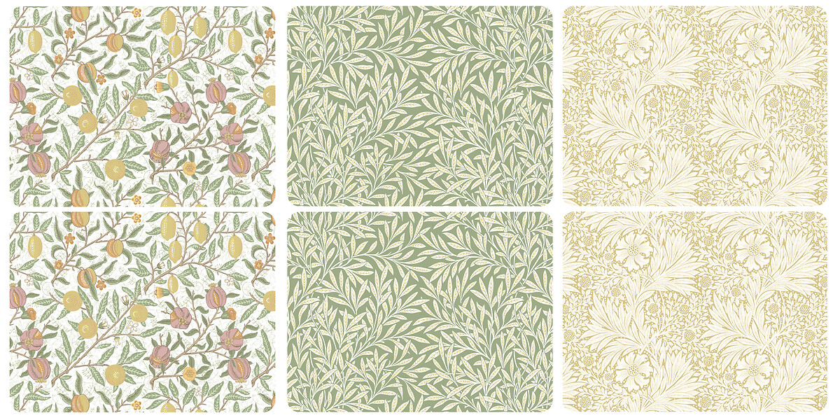 Set of 6 Morris & Co. Simply Mixed Placemats, MORRIS & CO.