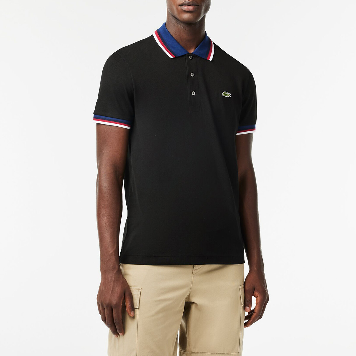 Cotton Polo Shirt, Regular Fit with Short Sleeves